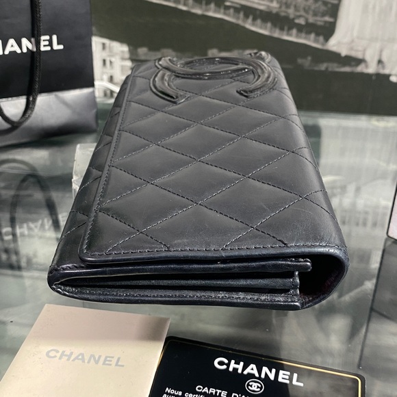 Authentic Chanel Cambon Line Quilted Flap Long Wallet - Picture 16 of 17